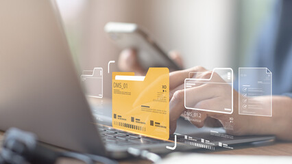 Automated document management platform integrates file storage, company resource planning, and database access, enhancing business efficiency for marketing, finance, and corporate development