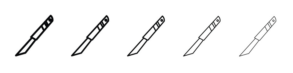 Scalpel icon Symbol concept for web design.simple line vector icon. logo illustration.