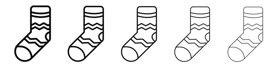 Socks icon Symbol concept for web design.simple line vector icon. logo illustration.