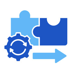 Process Integration  Icon Element For Design	