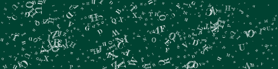 Concept of school background. White chalk