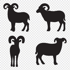 Sheep Silhouette. Sheep Vector Illustration. Sheep silhouette icon vector. Farm sheep, glyph, solid icon. Livestock concept. Lamb icon vector illustration. Silhouette vector .