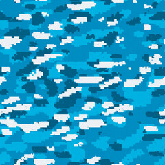Fototapeta premium Seamless camouflage fabric texture. Hi-res (8000x8000) texture.