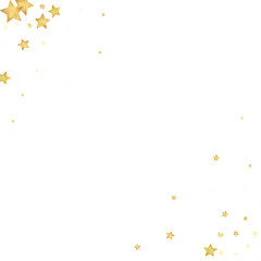 Magic stars vector overlay.  Gold stars scattered