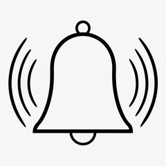 bell icon vector illustration