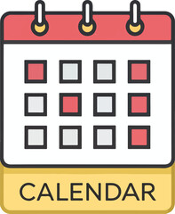 Obraz premium vector calendar icon