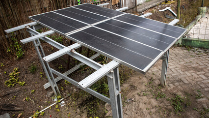 solar panels on a farm
