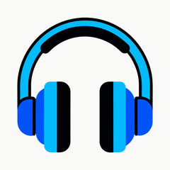 headphones icon on white background