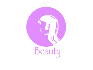 logo of a beautiful woman