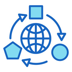 Adaptive Network  Icon Element For Design	