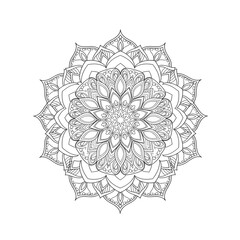 Intricate Mandala Pattern: A mesmerizing display of symmetry and artistry, featuring an exquisite, detailed mandala design, perfect for meditation, relaxation, or creative exploration.