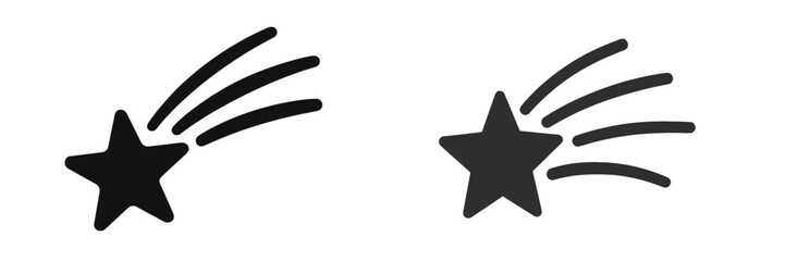 Dynamic shooting star graphic design used for decoration in various digital media and print projects © Alan