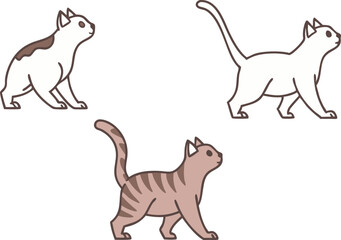 Cat Clipart Set for Cute Pet Designs. Adorable Cat Clipart Collection for Print. Cartoon Cat Clipart Set for Kids and Crafts. Creative Cat Clipart Bundle for Designers. Fun Cat Clipart Set for Animal