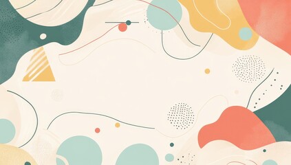 Abstract background with flowing shapes and lines.  