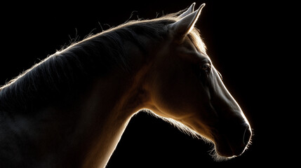 A versatile stock image showing majestic sorrel mustang: a glimpse into the regal profile of the resilient stallion.
