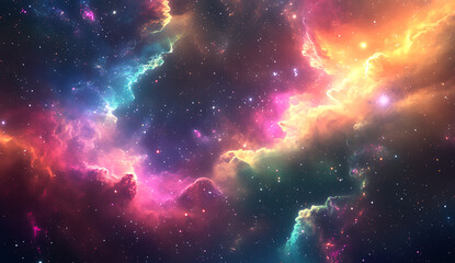 Obraz premium abstract colorful space background