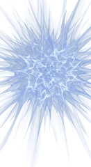 Abstract Blue Fractal Burst: Energy, Light, and Technology Background