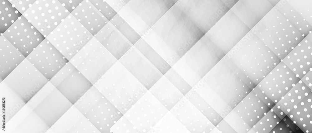 Poster modern template abstract white geometric shape with futuristic concept background