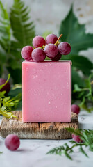 Fresh organic vegetables and red berries form a festive Christmas decoration frame around a blank paper card on a rustic wooden background for a healthy holiday cooking notebook