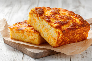Golden Baked Dessert: A delightful treat with a crispy, golden crust and soft interior.