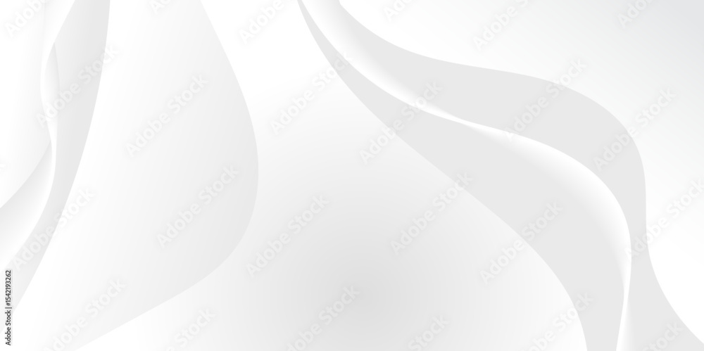 Poster abstract gradient white grey liquid background. modern background design. dynamic waves.