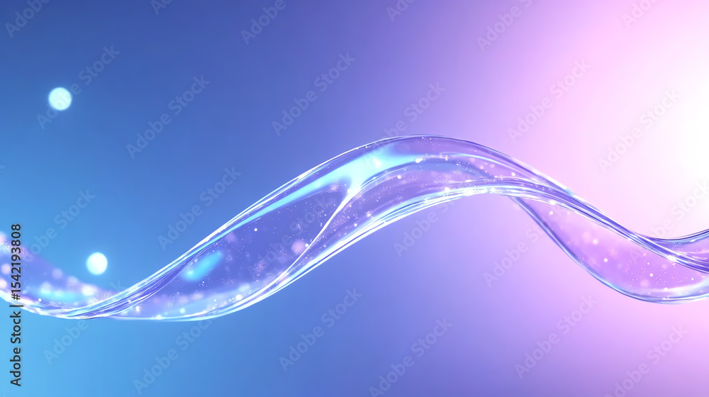 Poster a stunning, abstract wave pattern with vibrant colors and a glowing effect, perfect for digital back