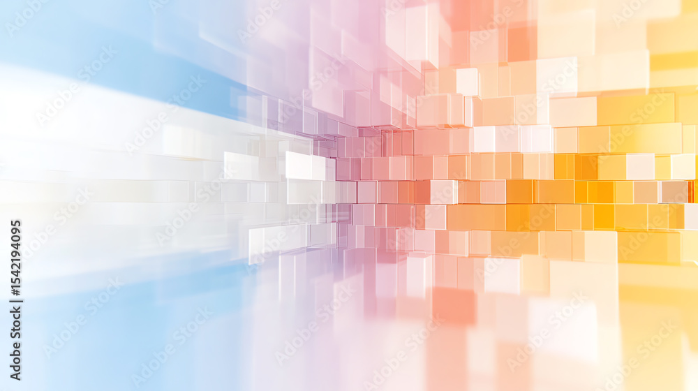 Poster A vibrant abstract background with colorful pixelated patterns, creating a dynamic and lively visual experience.