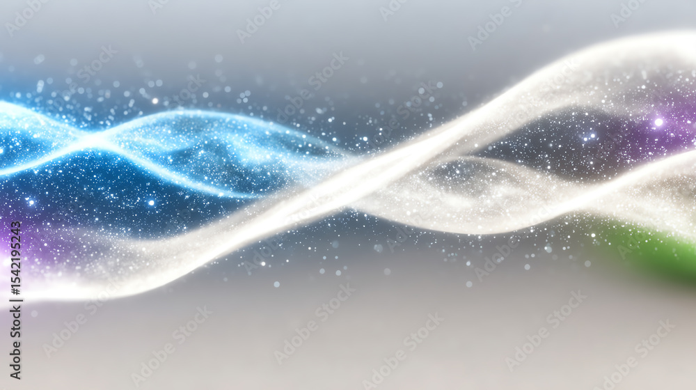 Poster Abstract waves of light create a mesmerizing visual effect, perfect for backgrounds, banners, and artistic projects.