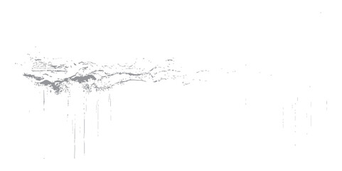 Obraz premium A new, flowing grunge background is produced by abstract black ink splatters combined with clear blue water splashes and transparent bubbles.