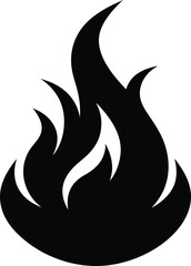 fire danger sign. flammable warning icon