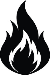 fire danger sign. flammable warning icon