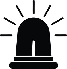 Obraz premium Flashlight, Warning Alarm Light and Siren Light Flat Design Vector Design.