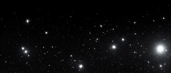 Fototapeta premium Starry night sky panorama