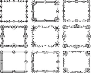 Decorative Vintage Frame Borders Collection