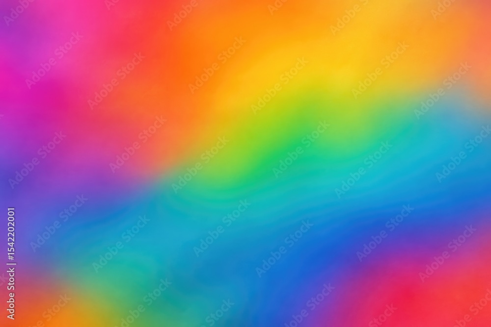 Poster vibrant abstract art showcasing a colorful spectrum of rainbow hues in a smooth gradient design