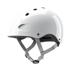 Minimalist 3D rendering of a floating sports helmet, PNG