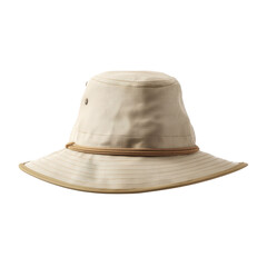 Beige Bucket Hat for Outdoor Activities, Camping, Fishing, and Travel Protection from Sun and Rain Transparent background or png
