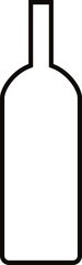 Bottle of alcohol icon vector. Bottle illustration sign. Alcohol symbol. Wine logo.