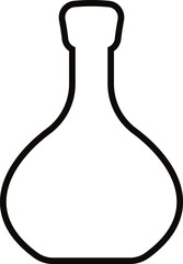 Bottle of alcohol icon vector. Bottle illustration sign. Alcohol symbol. Wine logo.