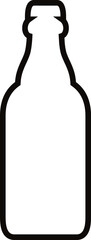 Bottle of alcohol icon vector. Bottle illustration sign. Alcohol symbol. Wine logo.