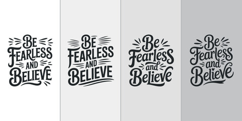 Inspirational Text Quote Vector Pack – Modern Typography for T-Shirt and Wall Art