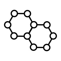 Moleculae structure icon vector. Atom structure illustration sign. molecule symbol. atom web icon. Physics logo design.