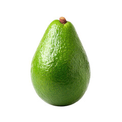 Fresh and Ripe Green Avocado Isolated on White Background for Healthy Eating and Culinary Uses Transparent background or png