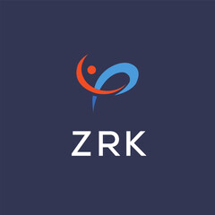 ZRK Letter Initial Logo Design Template Vector Illustration