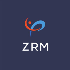 ZRM Letter Initial Logo Design Template Vector Illustration