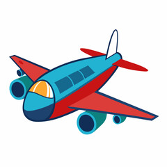 vector illustration of airplane