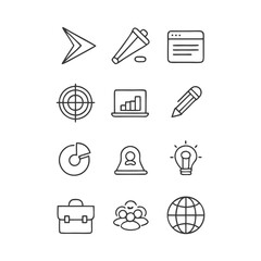 education icons set
