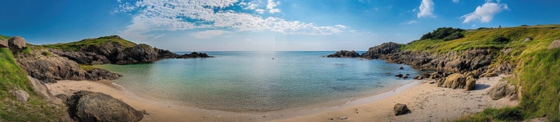 Obraz premium Coastal Bay Scenery