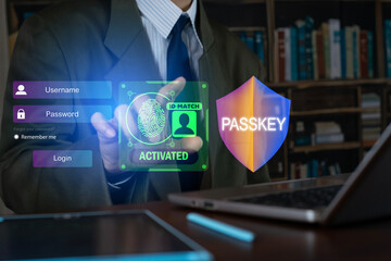 concept of using Passkey instead of a code set for maximum security Biometric Lock