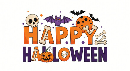 Halloween Celebration Background with Spooky Elements